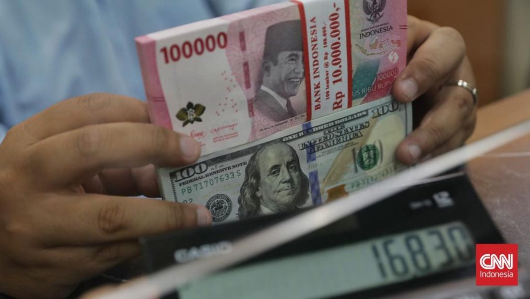 Rupiah Dibuka Menanjak ke Rp16.714