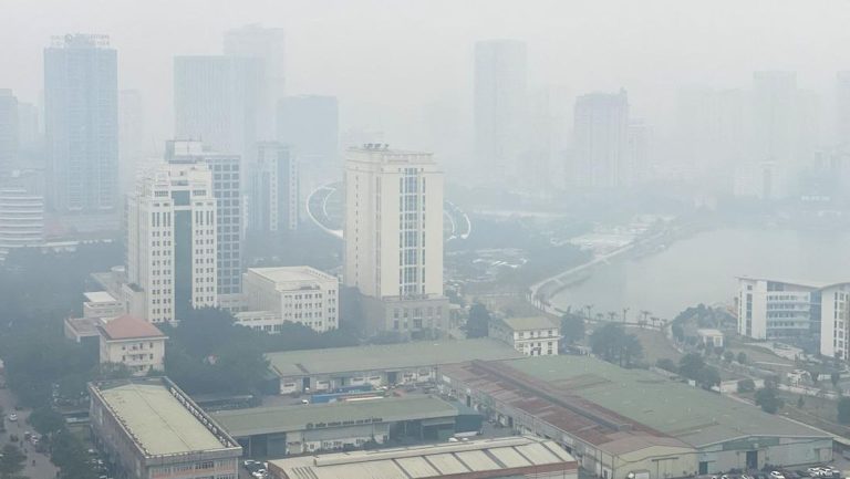Penampakan Hanoi Vietnam Dikepung Asap Polusi