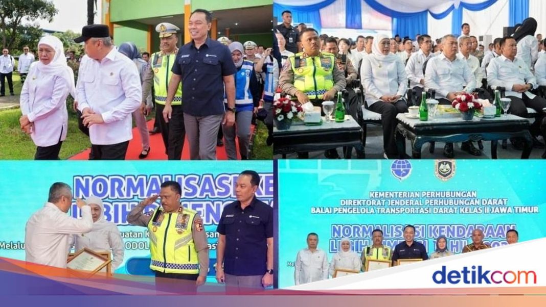 Hadiri Normalisasi Kendaraan Lebih Dimensi 2025 di Jatim, Kakorlantas Polri Terima Piagam Penghargaan