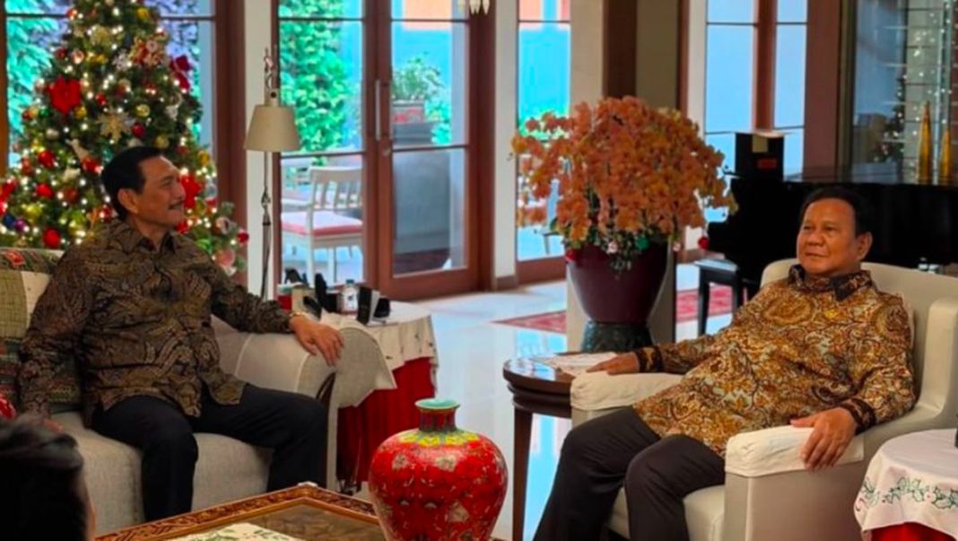 Hari Natal, Prabowo dan Didit Sambangi Rumah Luhut