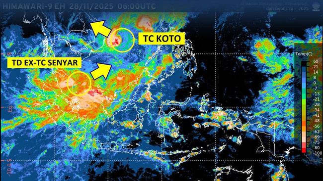 Langka! Siklon Tiba-Tiba Muncul di Sumatra, Ini Penjelasan BMKG