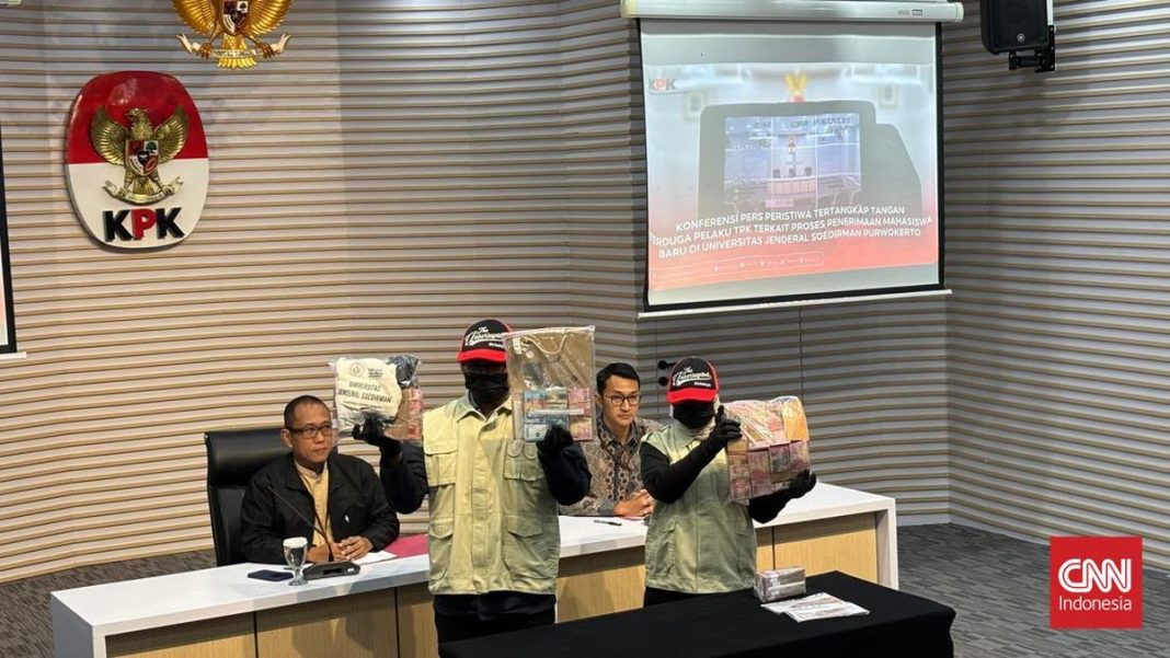 KPK Beber Barbuk Uang Tunai Ratusan Juta Saat OTT Rektor Unsoed dkk