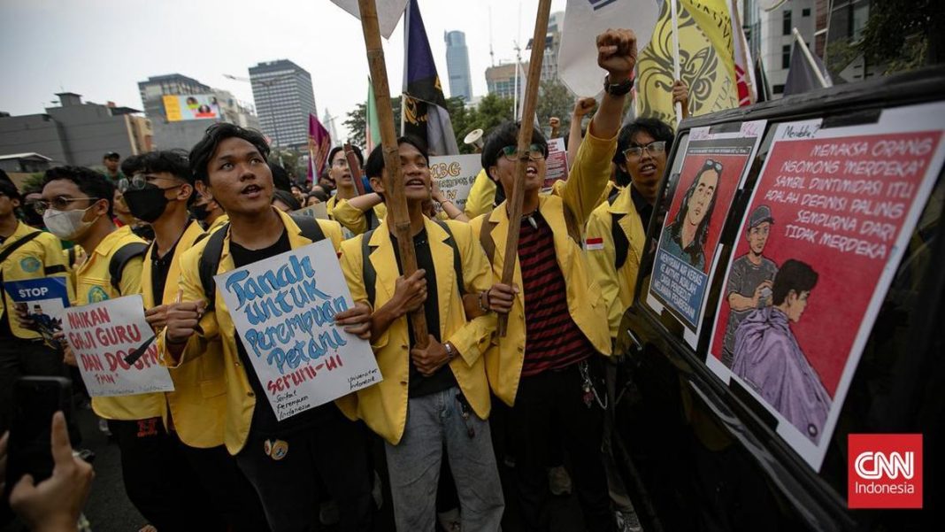 Demo Bem UI Rampung, Jalan Sudirman ke Bundaran HI Kembali Dibuka