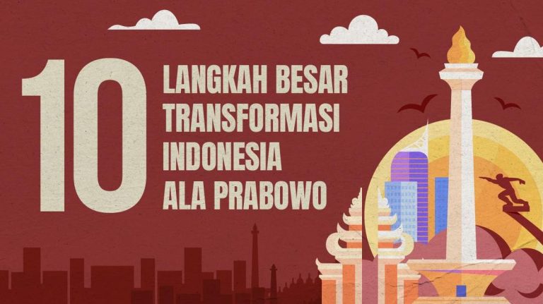 10 Langkah Besar Transformasi Indonesia ala Prabowo