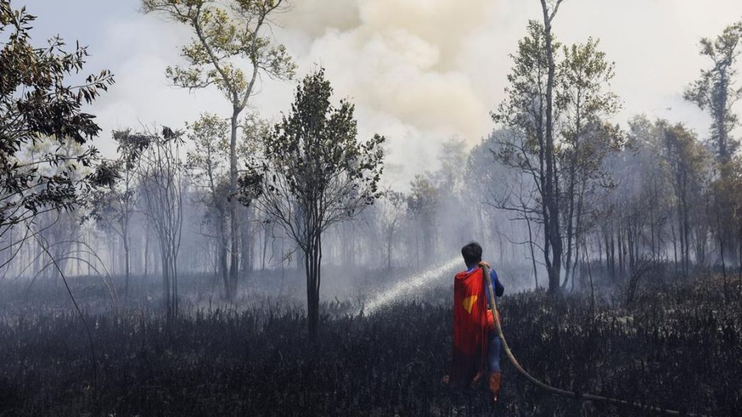 Remaja ‘Superman’ Ikut Lawan Karhutla Demi Selamatkan Rumah