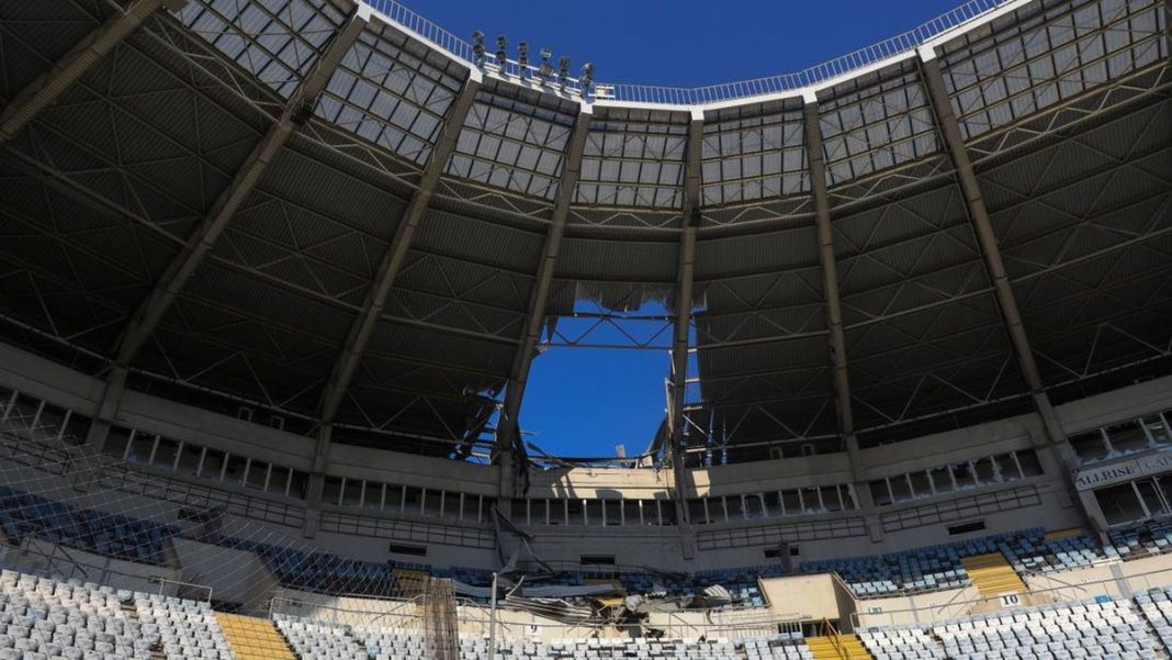 Serangan Rusia Hantam Salah Satu Stadion Terbesar di Ukraina