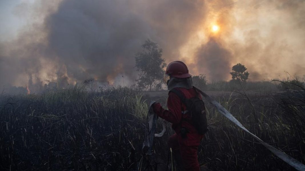 Hotspot Karhutla Kalsel Naik, Pasukan Darat dan Water Bombing Ditambah