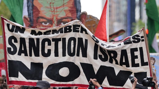 Potret Warga Pro-Palestina Gelar Demo Sambut Netanyahu di New York – Publik Pos Update