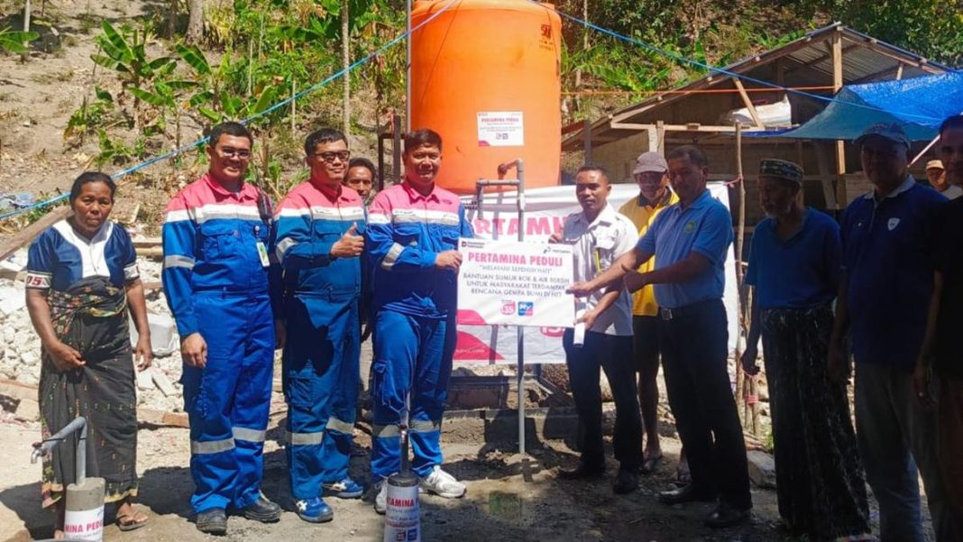 Pertamina Dekatkan Akses Air Bersih bagi Warga Terdampak Gempa NTT