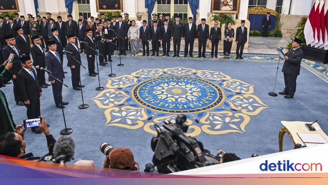 Rotasi Kabinet Terbaru Prabowo: Dari Wamen hingga Menko