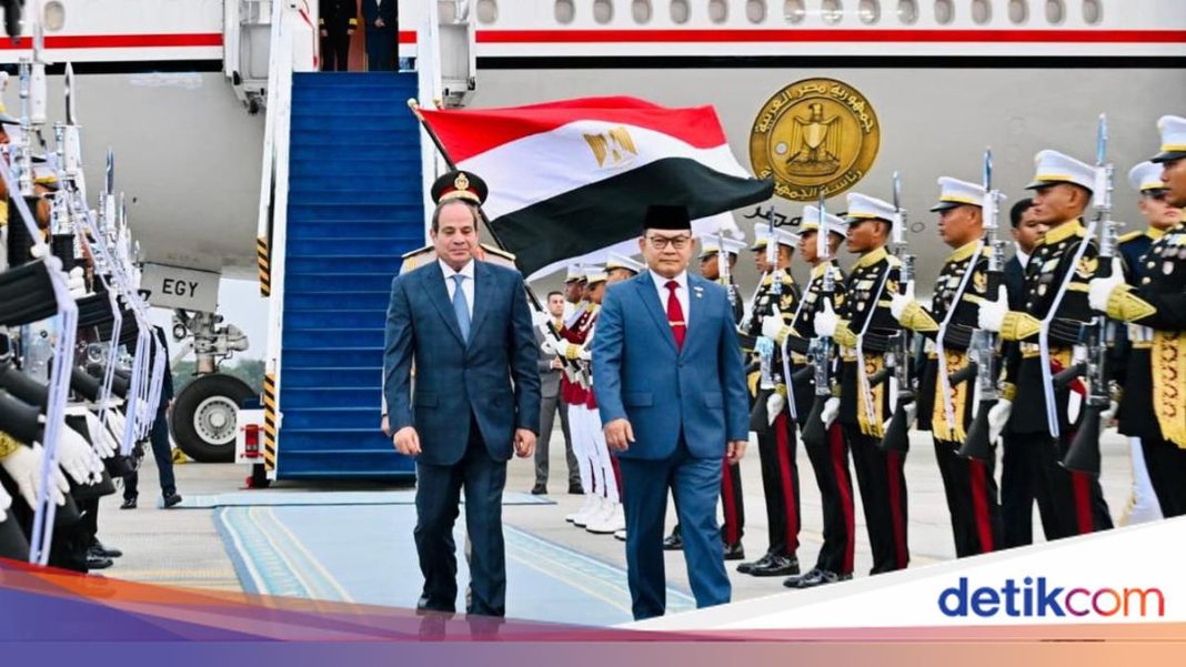 Presiden Mesir El-Sisi Tiba di Jakarta, Bertemu Prabowo di Istana Merdeka Besok