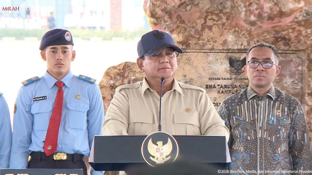 Pemerintah Gratiskan Biaya Pendidikan di SMA Taruna Nusantara