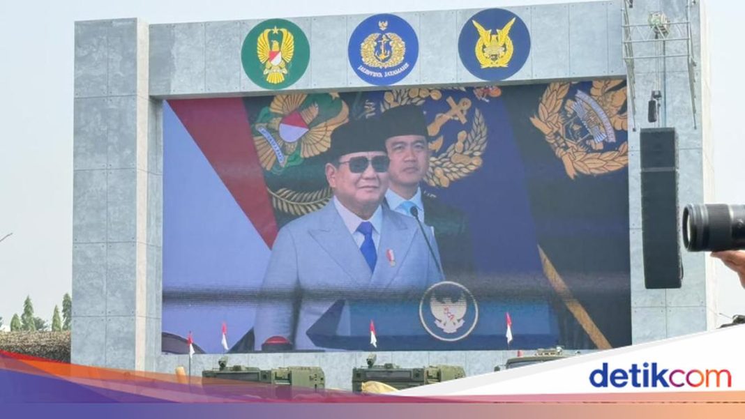 Prabowo Resmikan 204 Satuan Baru di HUT ke-81 TNI